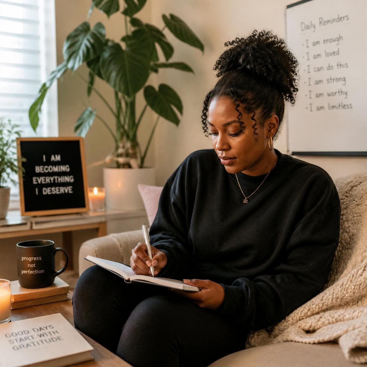 Therapist in a welcoming consultation room